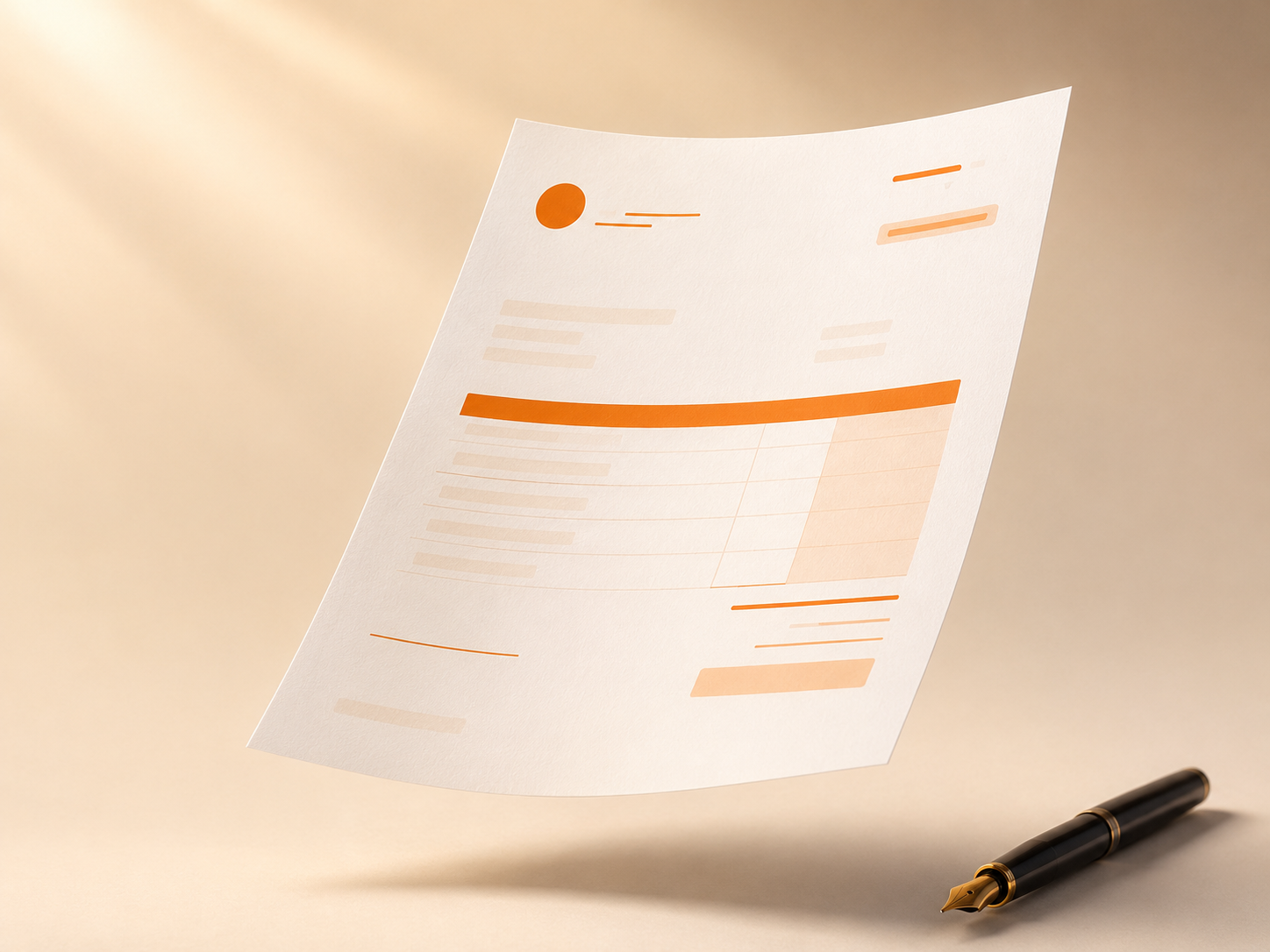 Premium invoice document